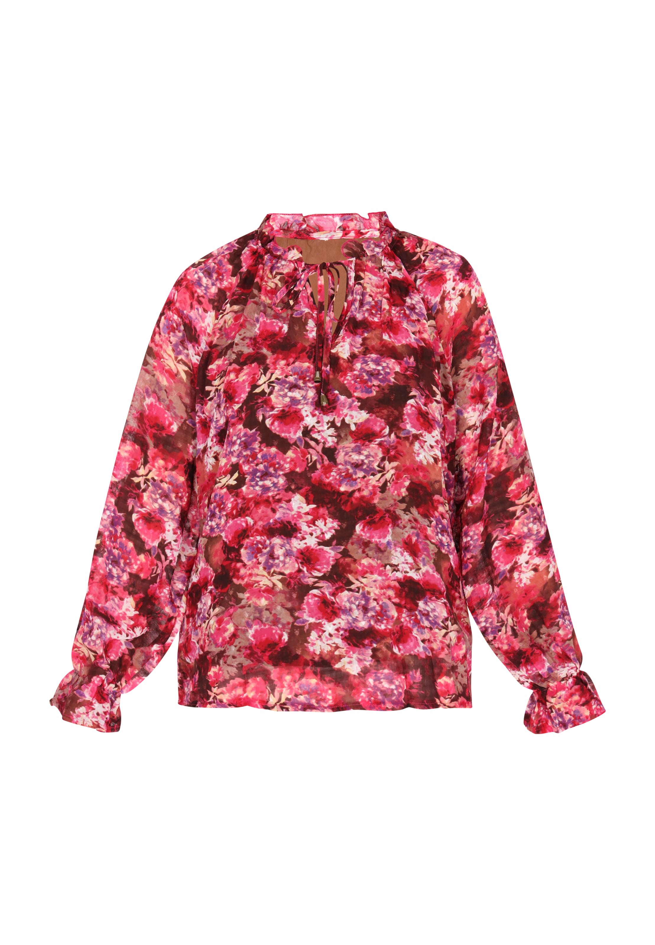 Camicia da donna di Usha in rosso: frontale