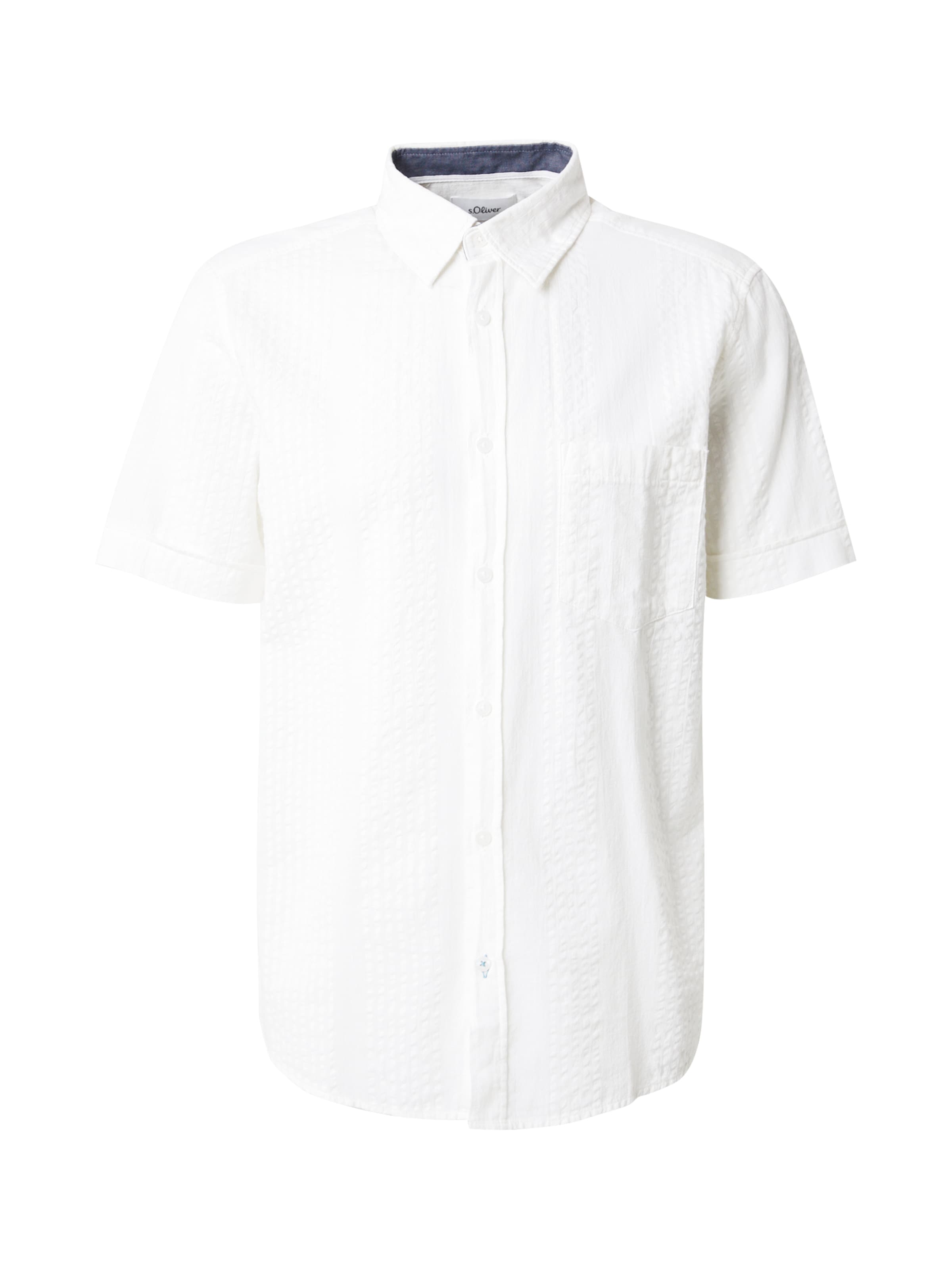 s.Oliver Regular fit Πουκάμισο σε λευκό: μπροστά