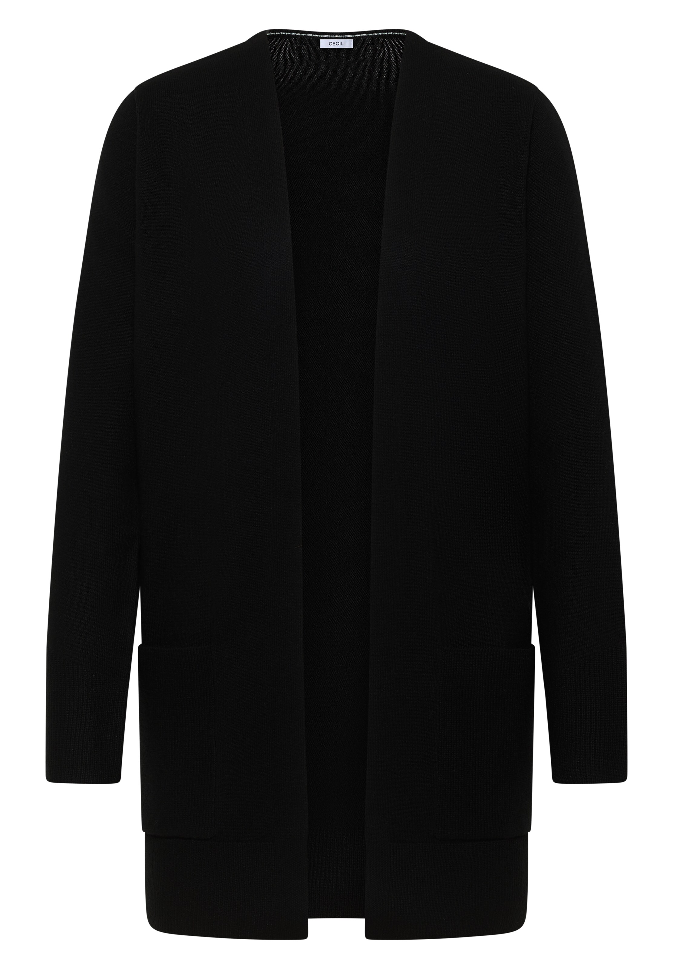 CECIL Knit Cardigan in Black: front