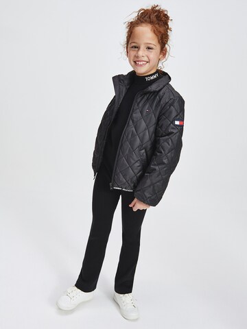 TOMMY HILFIGER Between-Season Jacket 'Diamond' in Black