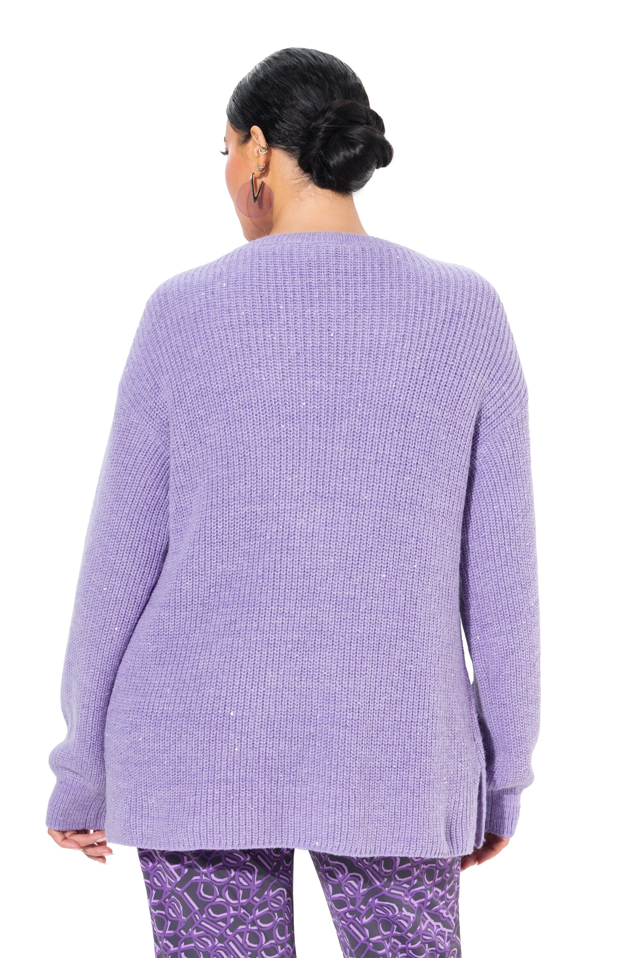 Ulla Popken Strickjacke in Lila