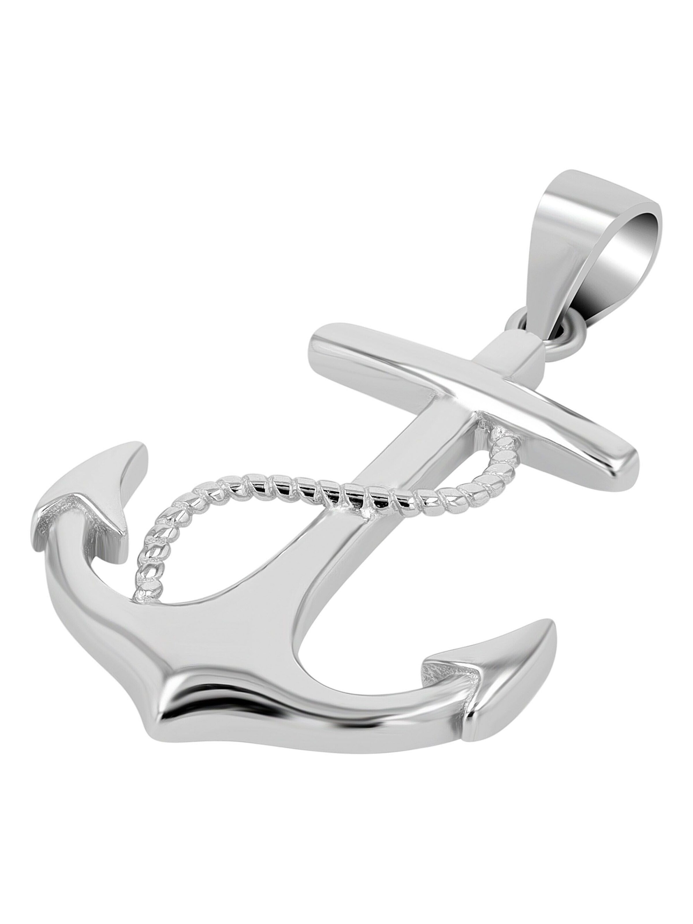 Akzent Pendant '"Dortje" aus 925 Sterlingsilber, rhodiniert, langlebig' in Silver: front