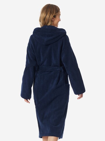 SCHIESSER Bademantel lang 'Essentials' in Blau