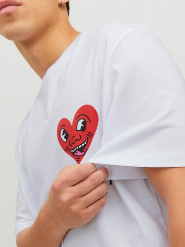 JACK & JONES Bluser & t-shirts 'Keith Haring' i hvid