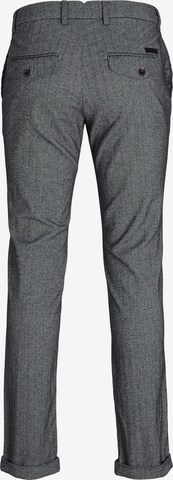 JACK & JONES Regular Trousers 'OLLIE' in Grey