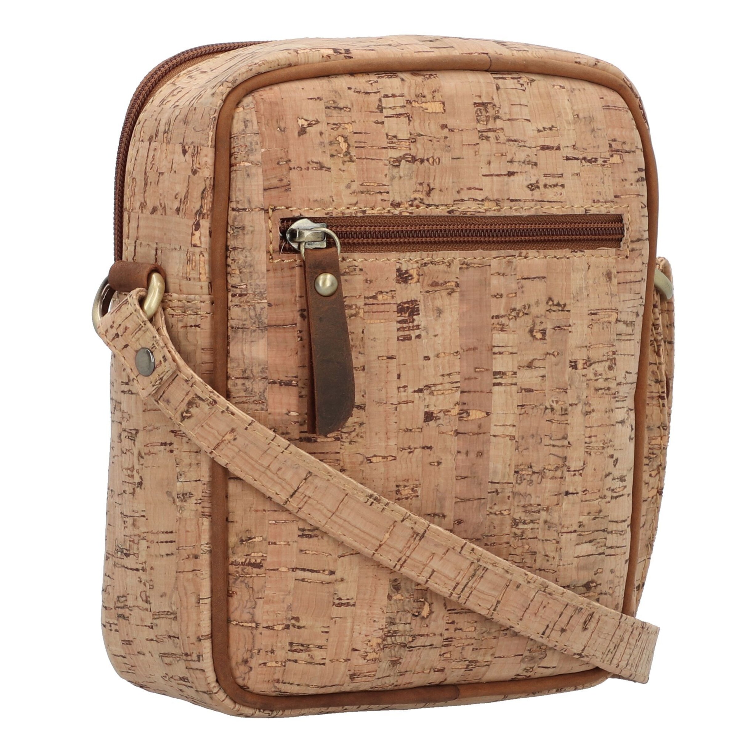 Borsa a tracolla 'Vintage Cork' di GREENBURRY in marrone
