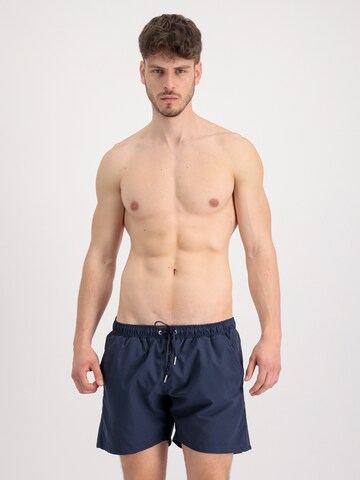 ALPHA INDUSTRIES Swim Trunks in Blue