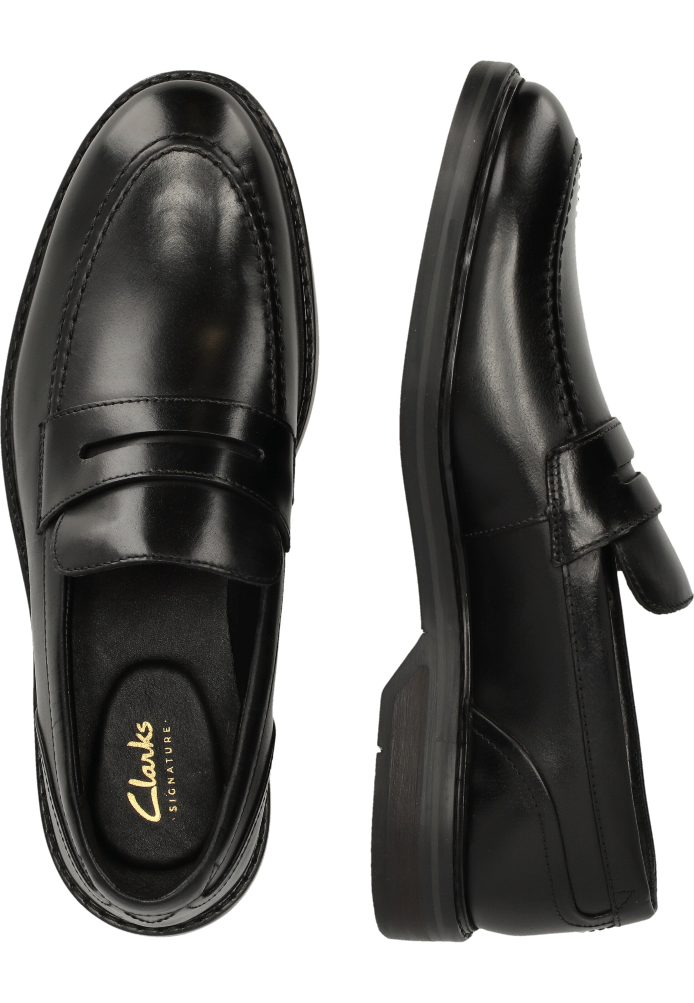 CLARKS Slipper 'Aldwin Step' in Schwarz