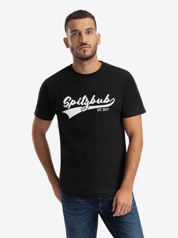 SPITZBUB Shirt 'Ralph ' in Zwart: voorkant