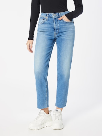 RE/DONE Regular Jeans 'STOVE PIPE' in Blauw: voorkant