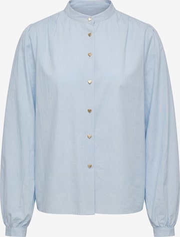 beach budz - Blusa em azul: frente