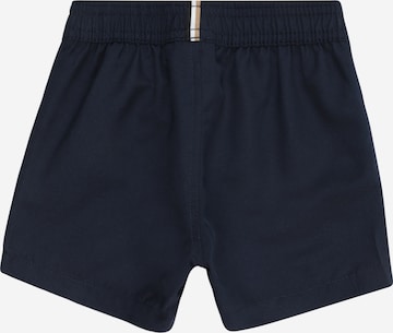 BOSS Kidswear Kratke kopalne hlače | modra barva