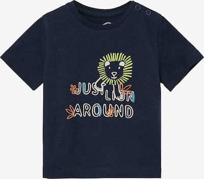 s.Oliver T-Shirt en bleu nuit / bleu clair / jaune / orange, Vue avec produit