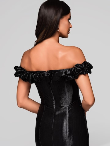 Ombre Abendkleid in Schwarz
