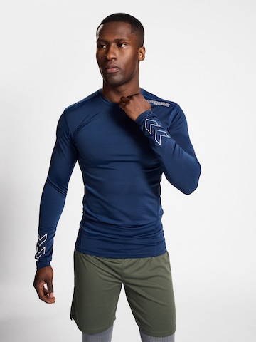 Hummel Functioneel shirt 'Topaz' in Blauw: voorkant