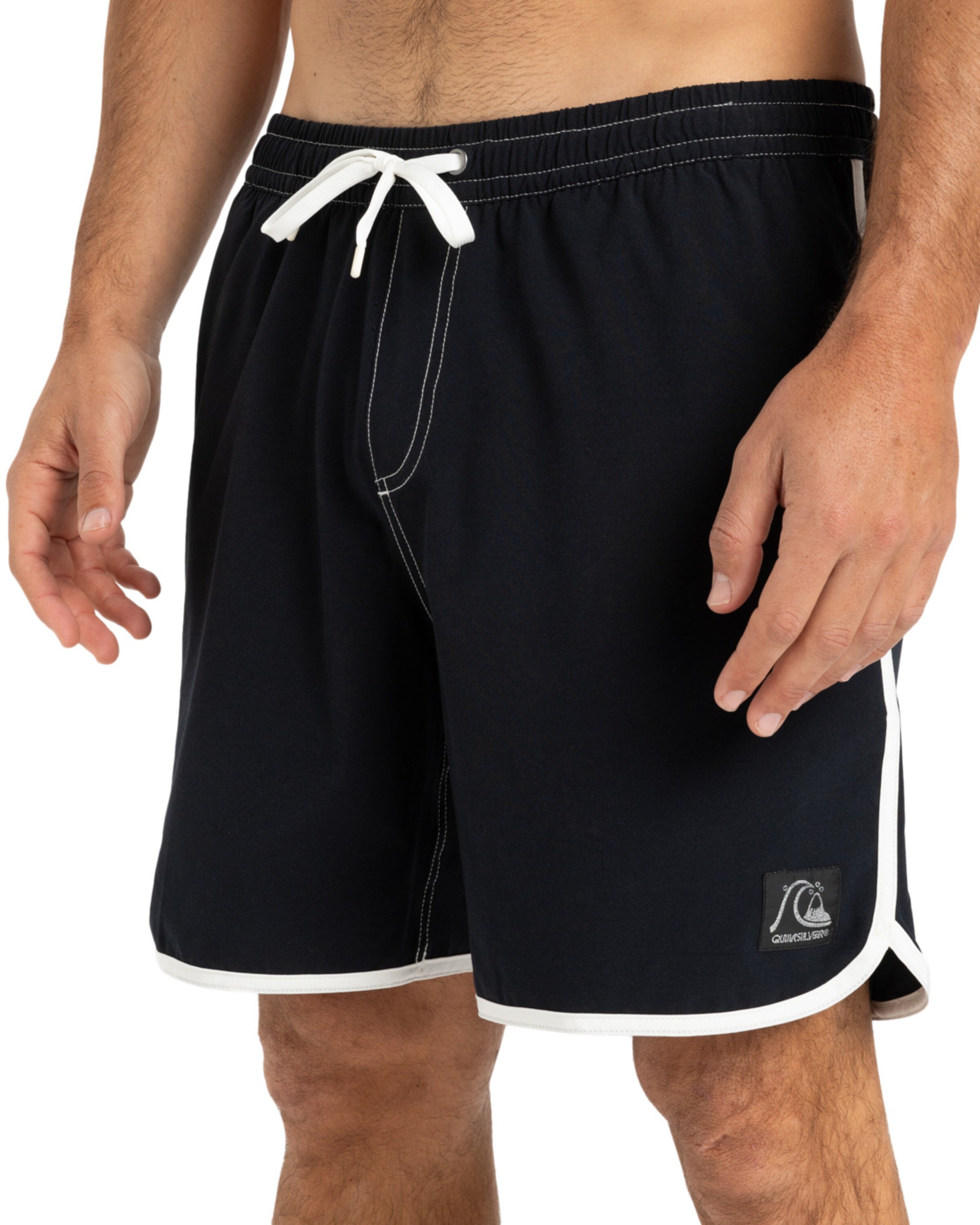QUIKSILVER Badeshorts 'Original Scallop 17' in Schwarz