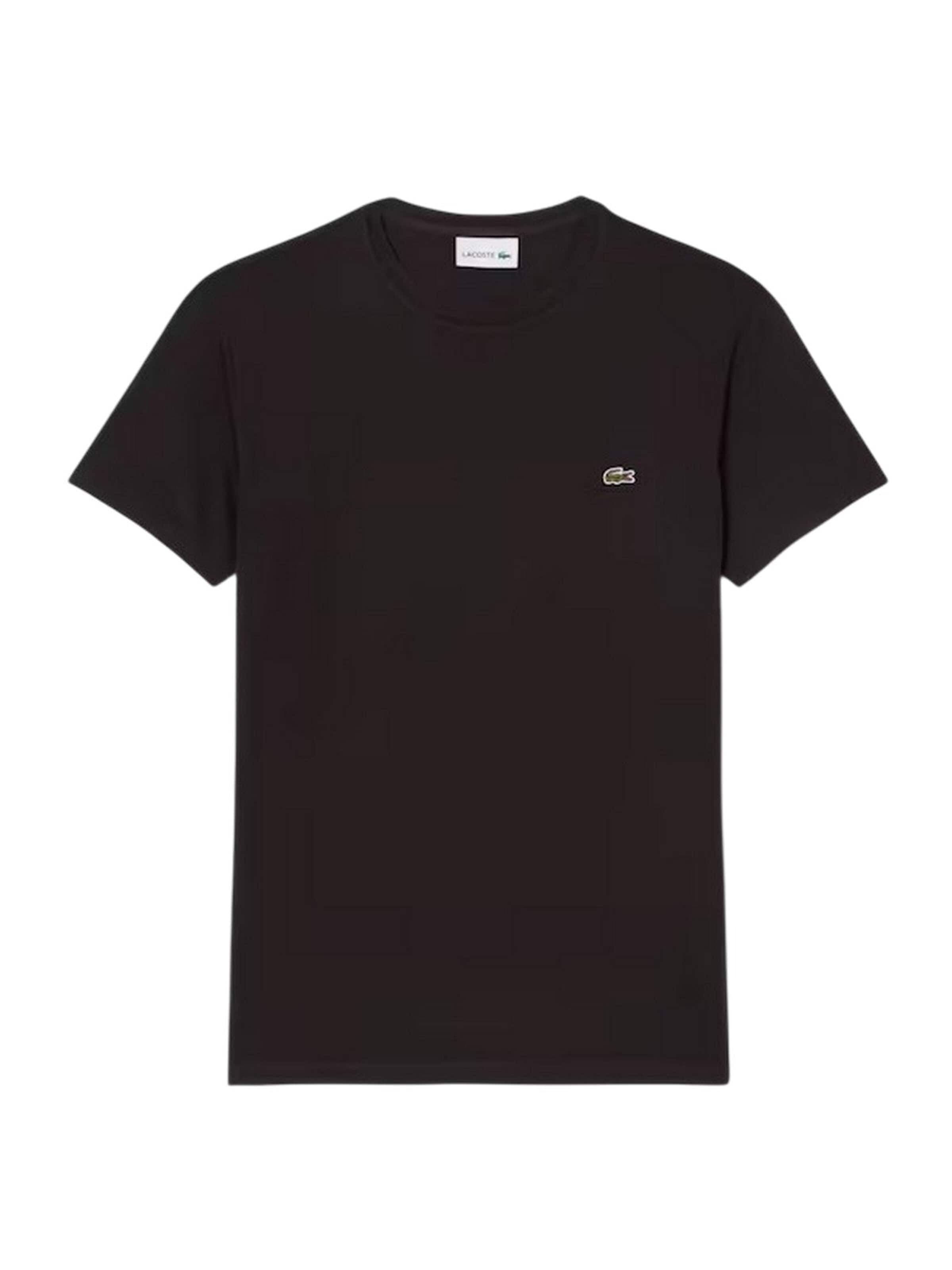LACOSTE - Camiseta en negro: frente