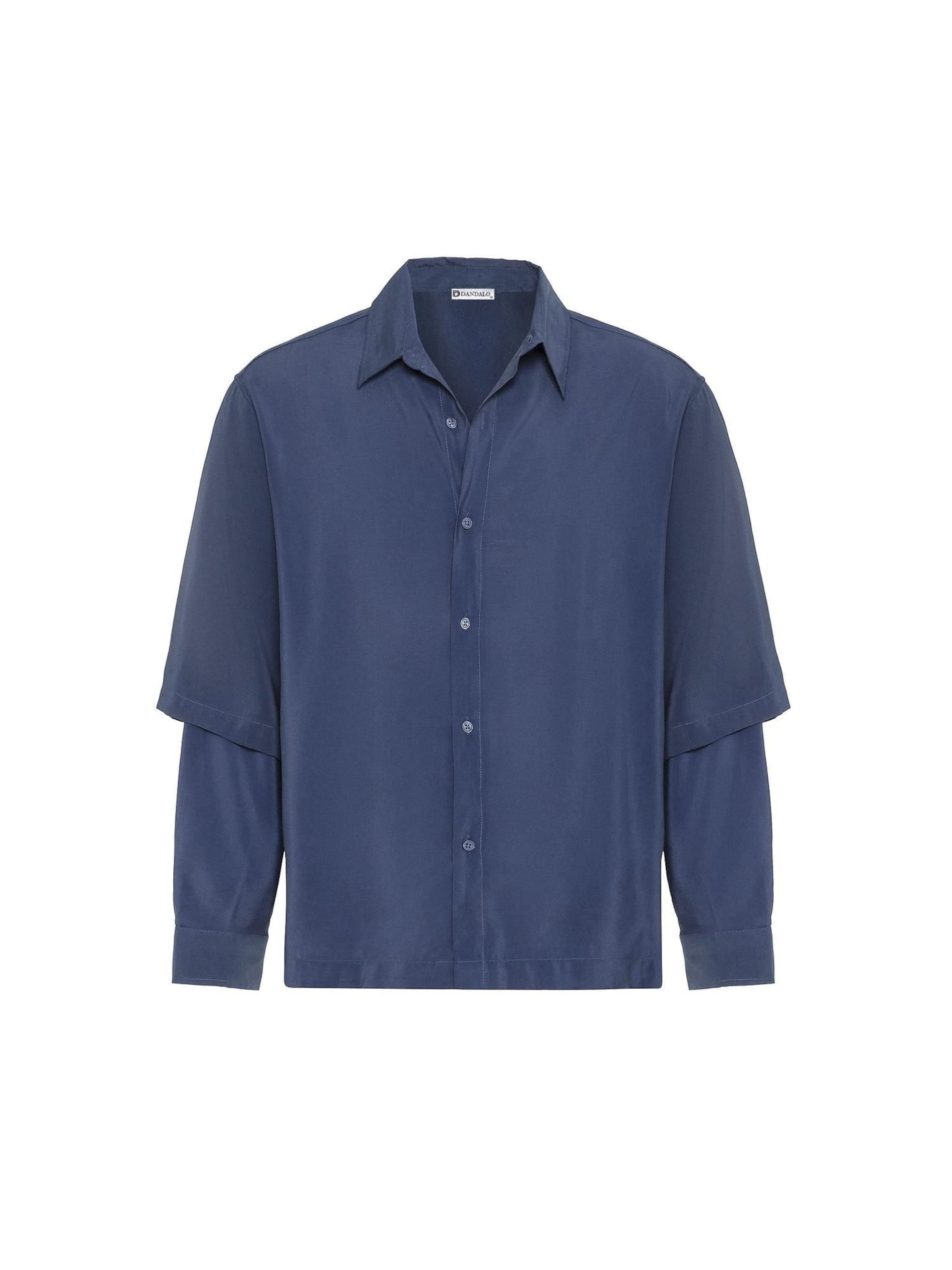 Dandalo Comfort fit Button Up Shirt in Blue: front