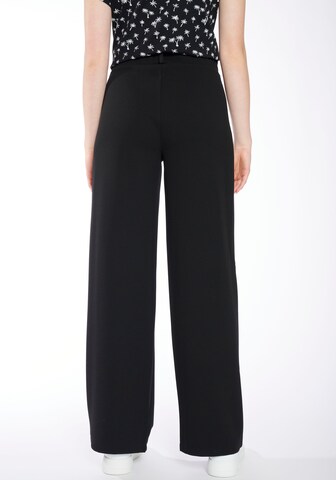 Hailys Loose fit Pleated Pants in Black