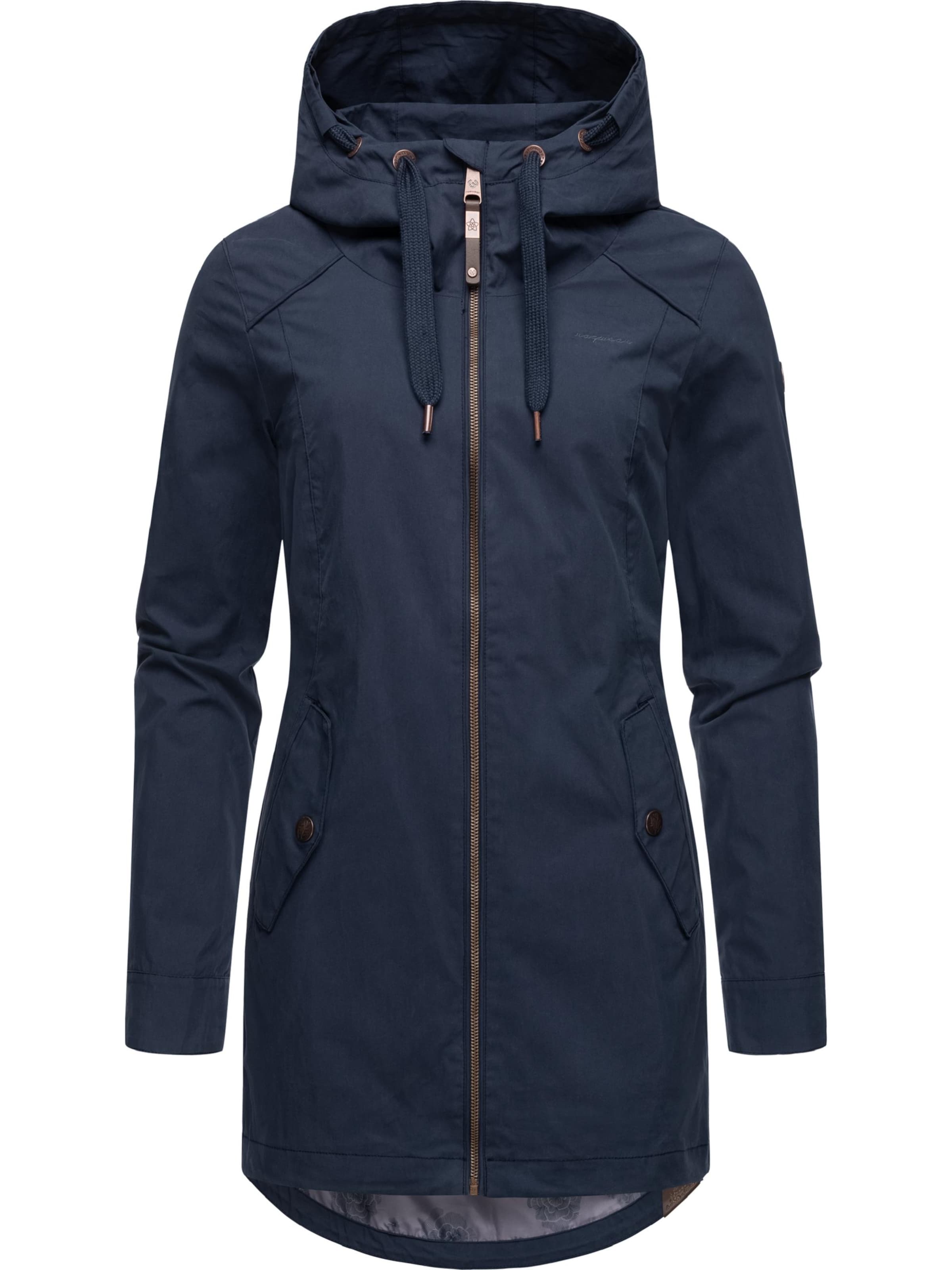 Ragwear Between-Seasons Parka in Blue: front