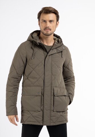Parka di mezza stagione di DreiMaster Vintage in verde: frontale