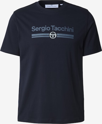 Sergio Tacchini - Camisa em azul: frente