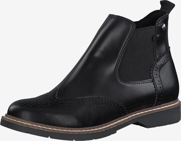 s.Oliver - Botas Chelsea en negro: frente