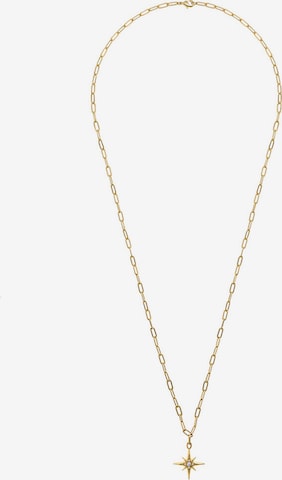 Orelia Necklace in Gold: front