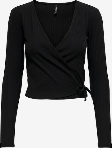 ONLY قميص 'Emma' بلون أسود: الأمام