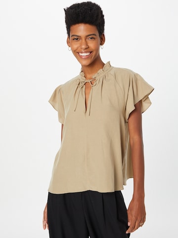 Samsøe Samsøe Blouse 'KAROOKH' in Brown: front