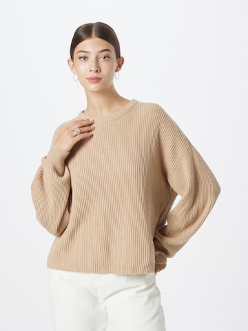 UNITED COLORS OF BENETTON Sweater in Beige: front