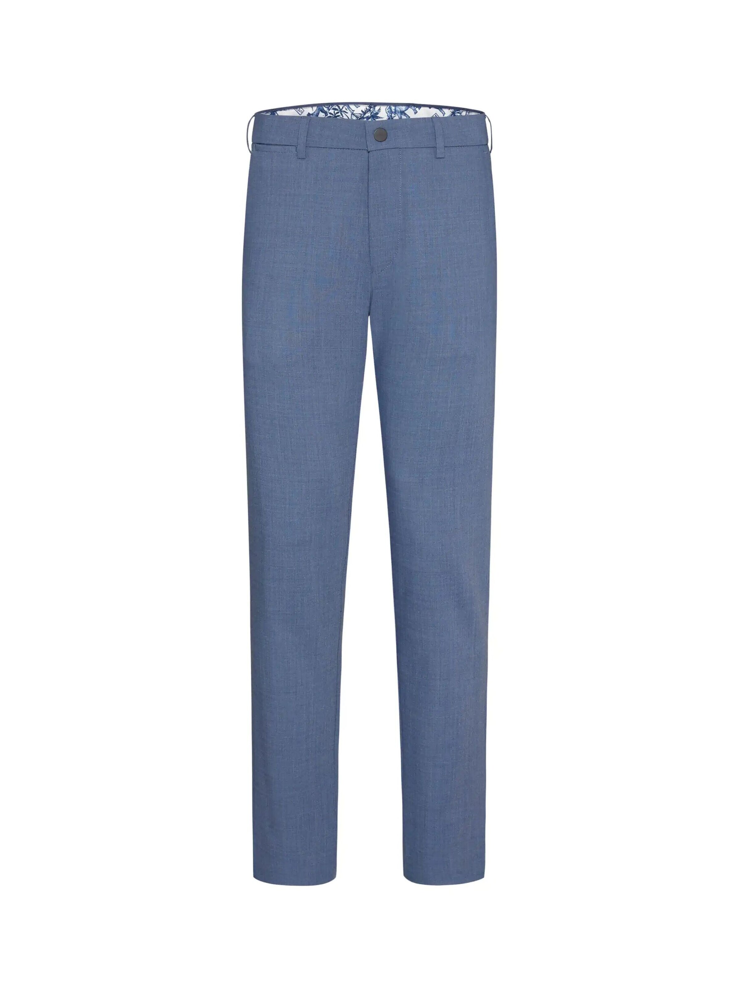 MEYER Chino in Blauw: voorkant