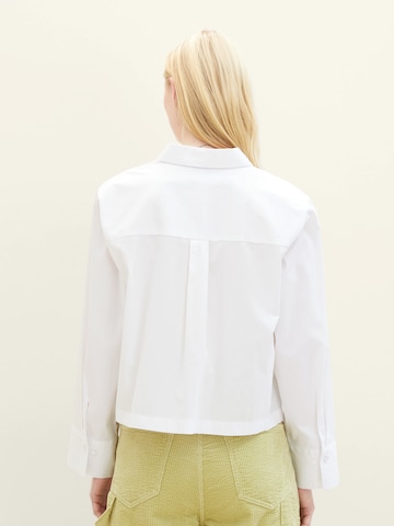 TOM TAILOR DENIM Blouse in White