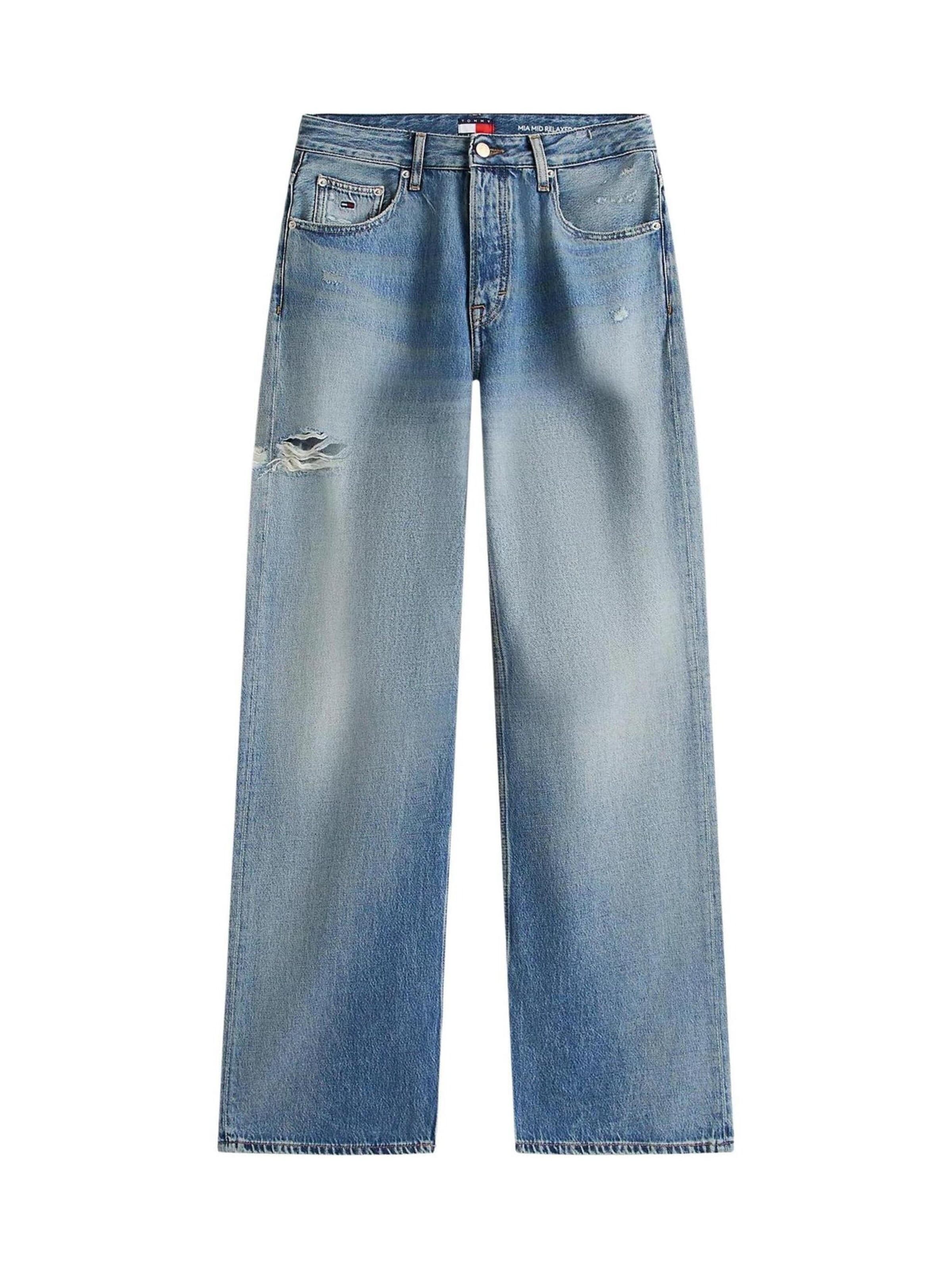 Tommy Jeans Wide leg Jeans 'DW0DW22378' in Blauw: voorkant