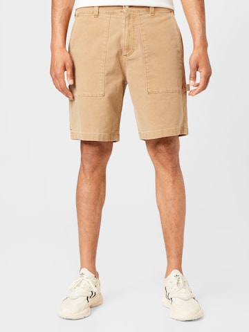 Abercrombie & Fitch Regular Housut värissä beige: edessä