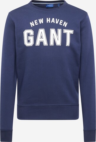 Sweat-shirt GANT en bleu : devant