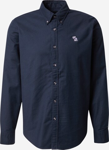 Chemise business Abercrombie & Fitch en bleu : devant