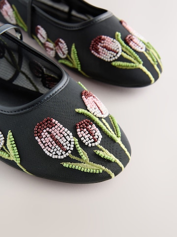 Next Ballerina met riempjes 'Mary-Janes' in Zwart