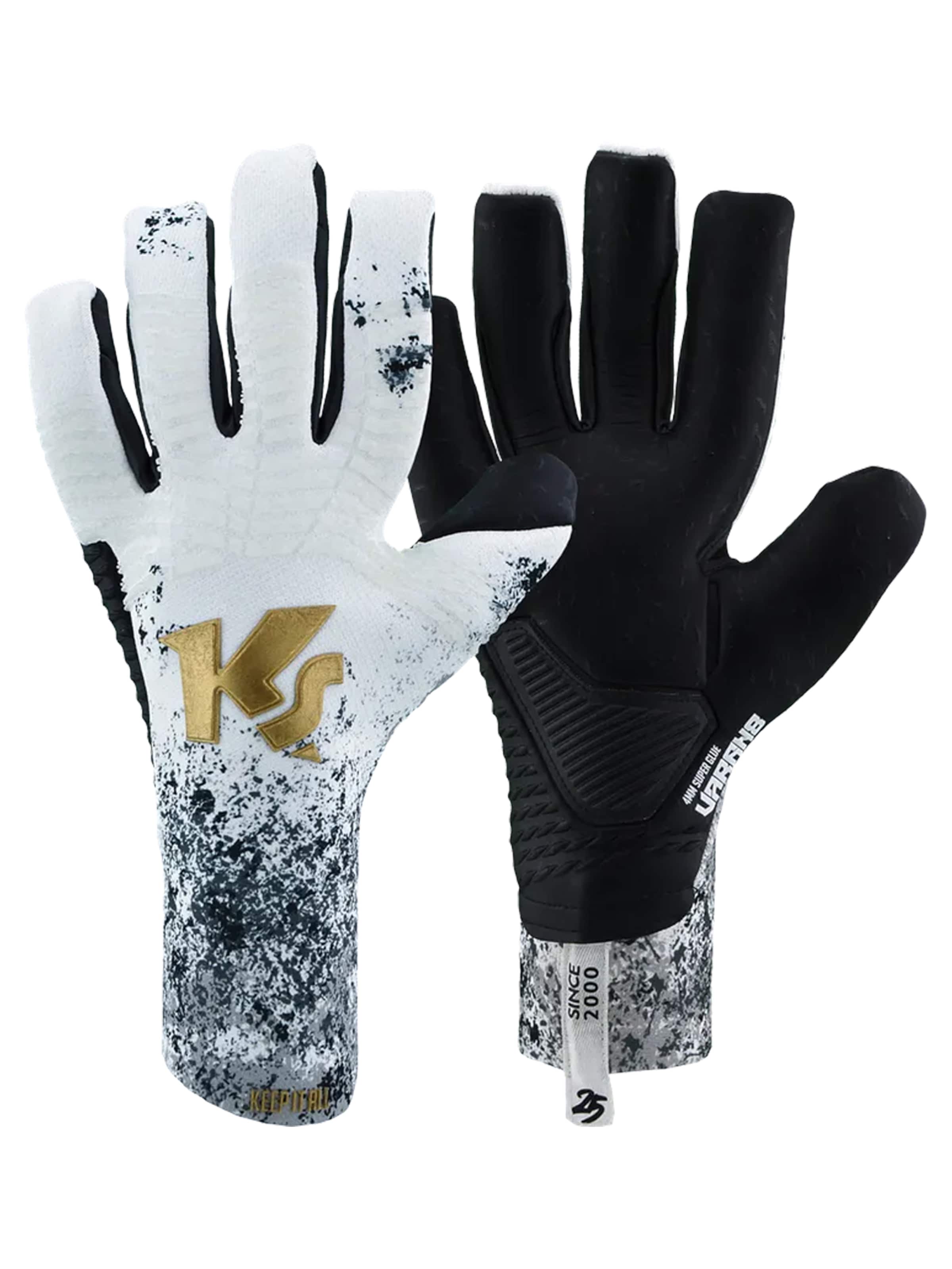 KEEPERsport Sporthandschuhe 'Hero Power 25years Edition'‌‌‌ in Weiß: Vorderseite