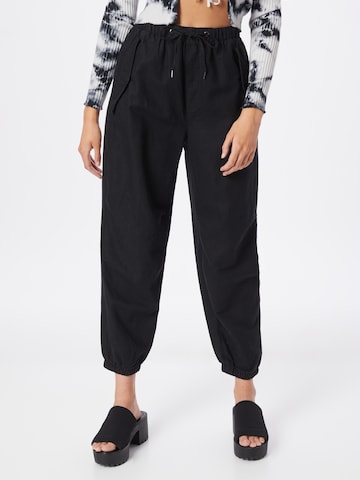 Effilé Pantalon GAP en noir : devant