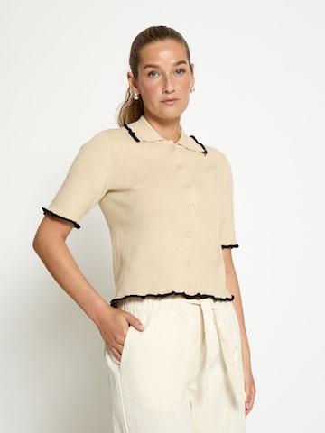 Cardigan 'Harmony' DESIRES en beige : devant