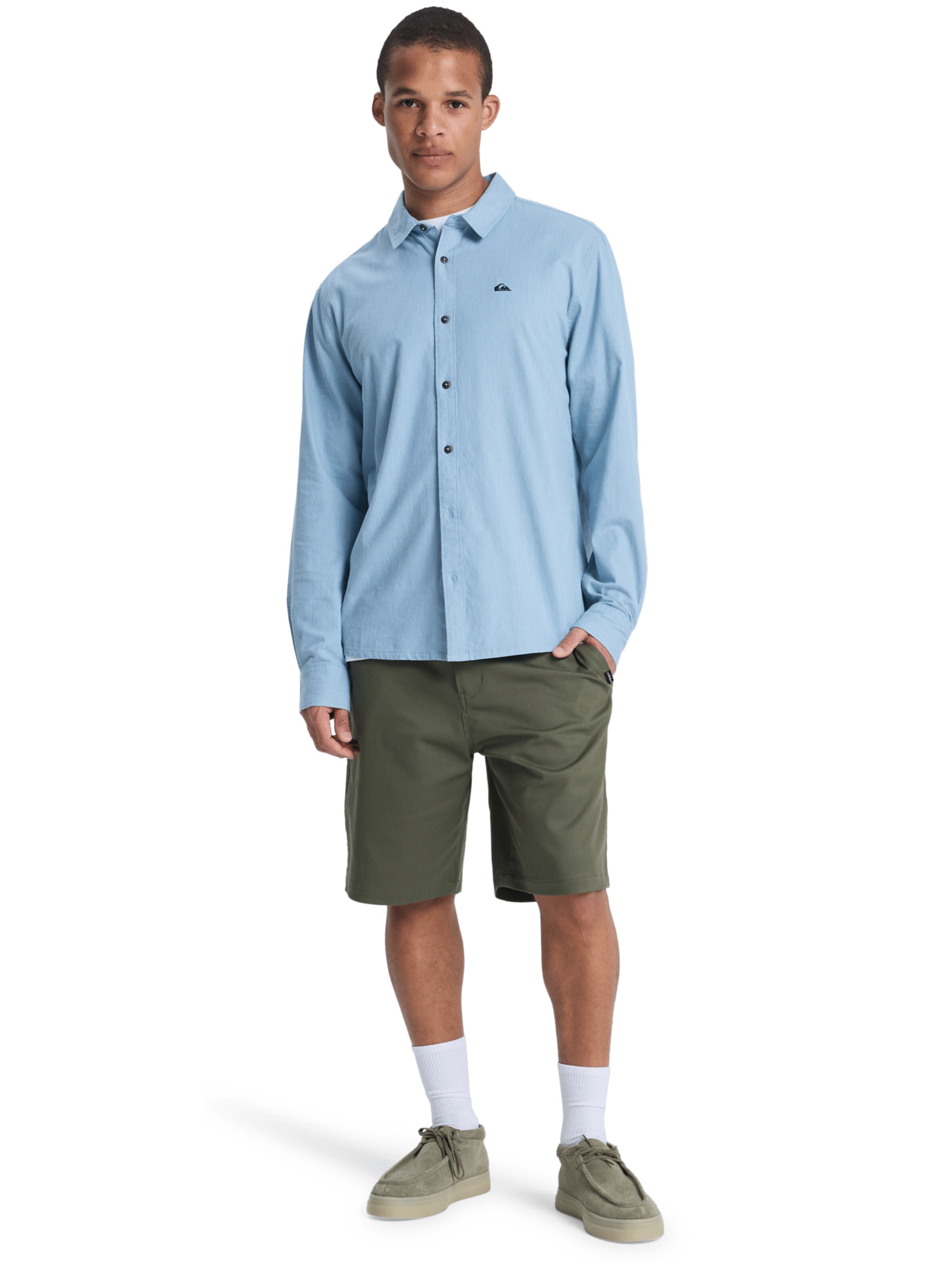 QUIKSILVER Regular Pants 'Everyday Union Stretch' in Green