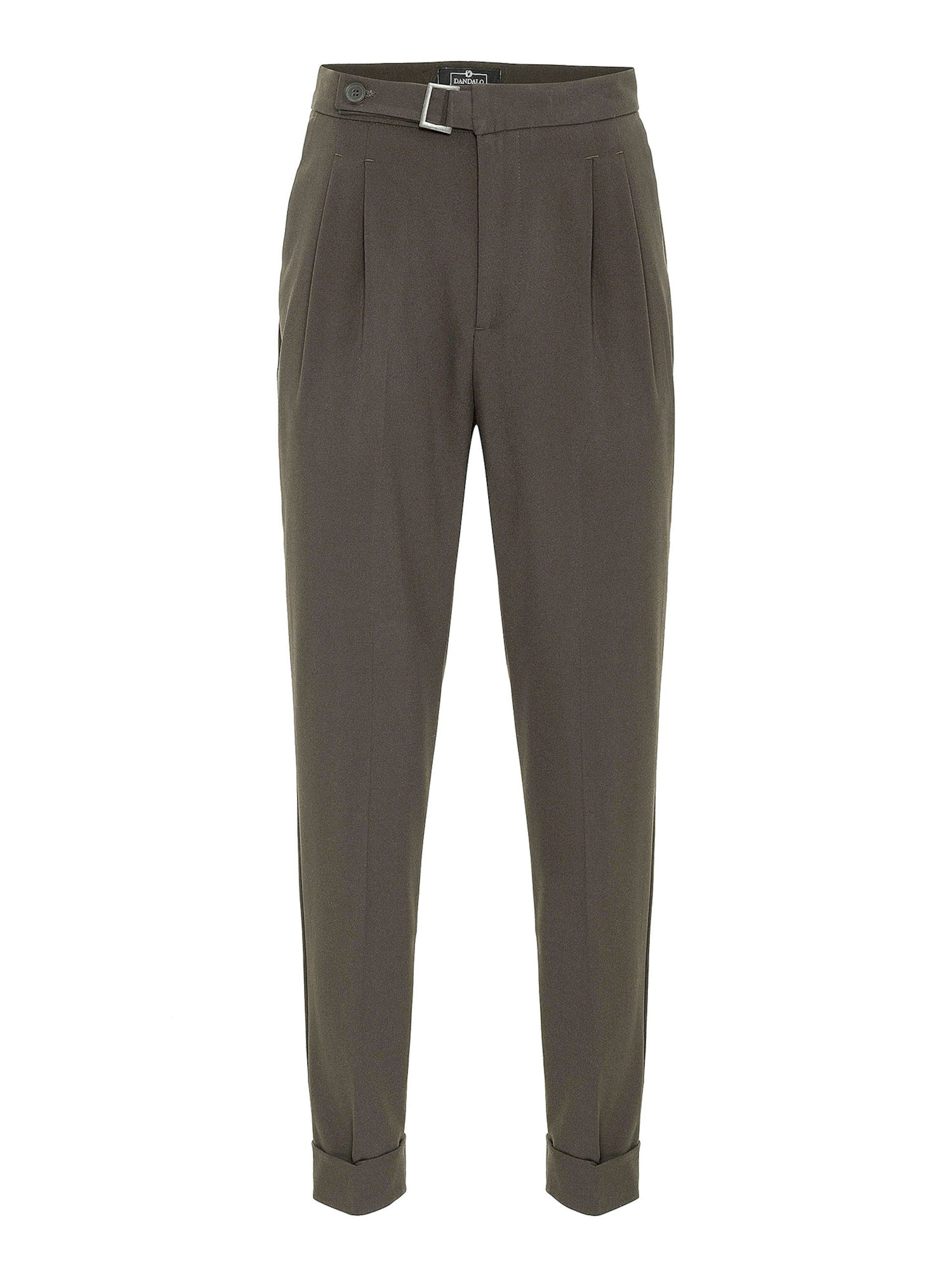 Dandalo Обычный Брюки со складками в Зеленый: спереди