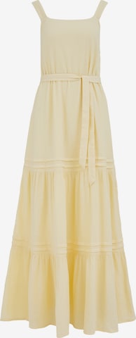 WE Fashion Kleid in Gelb: Vorderseite