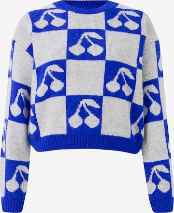 ONLY Svetr 'ONLHAPPIE' – modrá: přední strana