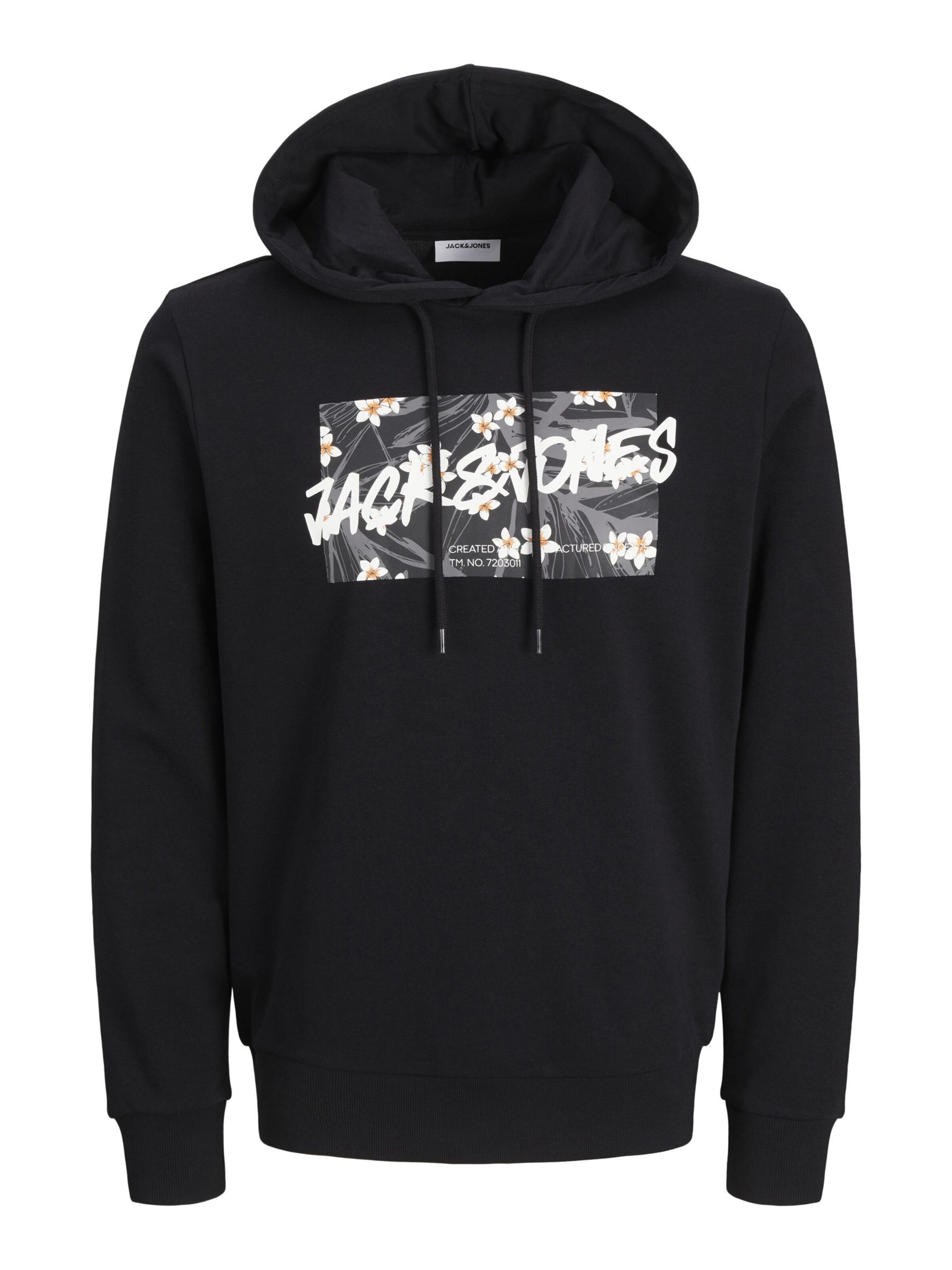 JACK & JONES Sweatshirt 'JJHawaii' i sort: forside