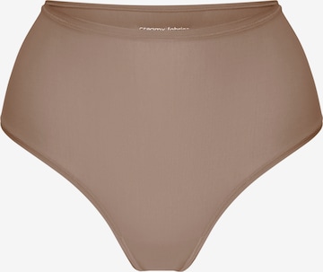 cfab (formerly creamy fabrics) Slip 'Hight-Waist Tanga' in Bruin: voorkant