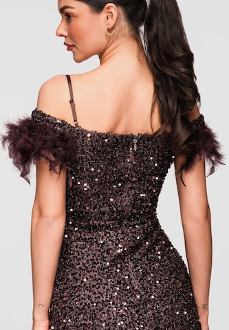 Ombre Evening dress in Brown