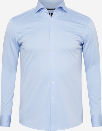 BOSS Slim fit Business shirt 'Hank' in Blue: front