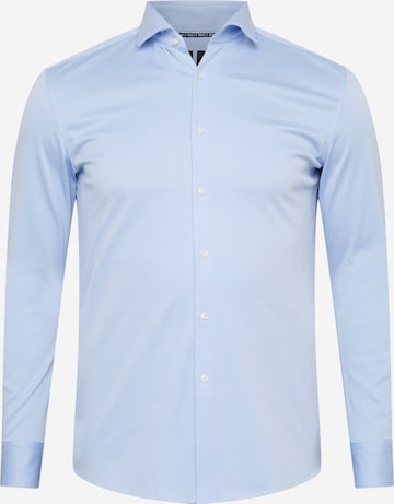 BOSS Black Slim fit Zakelijk overhemd 'Hank' in Blauw: voorkant